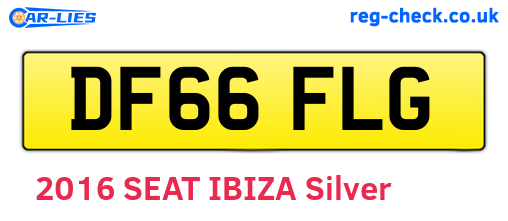 DF66FLG are the vehicle registration plates.