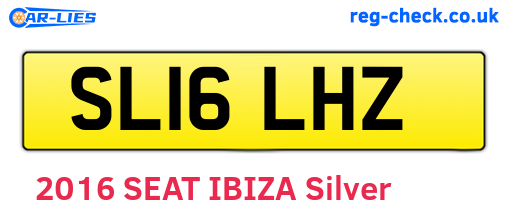 SL16LHZ are the vehicle registration plates.