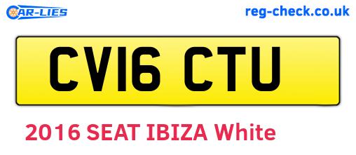 CV16CTU are the vehicle registration plates.