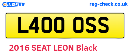 L400OSS are the vehicle registration plates.