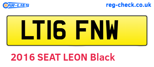 LT16FNW are the vehicle registration plates.