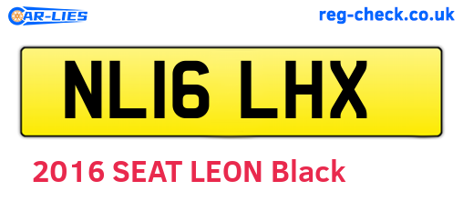 NL16LHX are the vehicle registration plates.