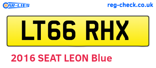 LT66RHX are the vehicle registration plates.