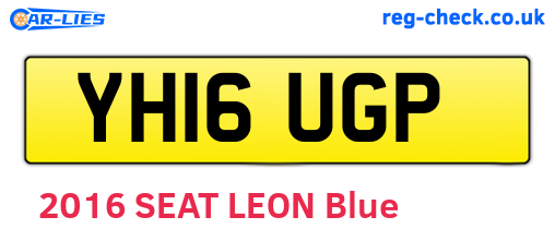 YH16UGP are the vehicle registration plates.