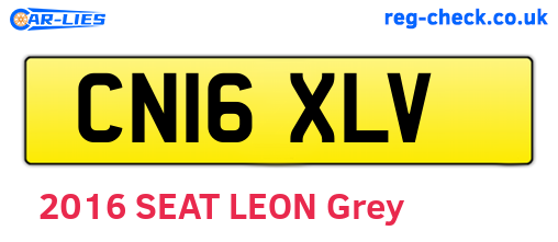 CN16XLV are the vehicle registration plates.