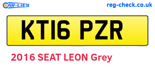 KT16PZR are the vehicle registration plates.