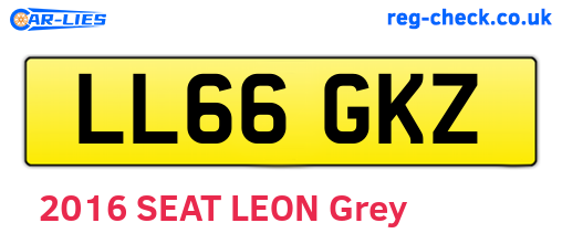 LL66GKZ are the vehicle registration plates.