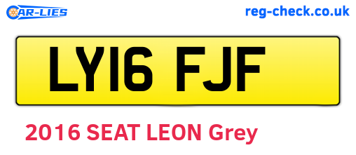 LY16FJF are the vehicle registration plates.