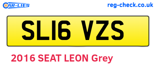 SL16VZS are the vehicle registration plates.