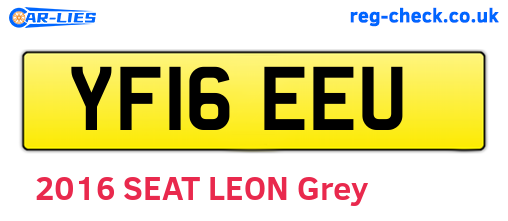 YF16EEU are the vehicle registration plates.