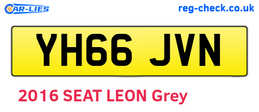 YH66JVN are the vehicle registration plates.