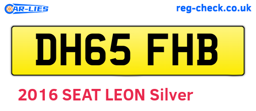 DH65FHB are the vehicle registration plates.