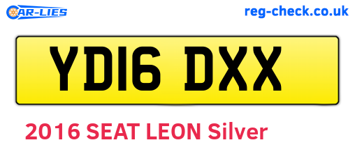 YD16DXX are the vehicle registration plates.