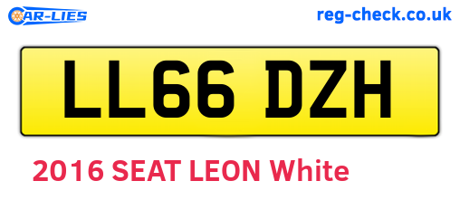 LL66DZH are the vehicle registration plates.