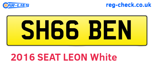 SH66BEN are the vehicle registration plates.