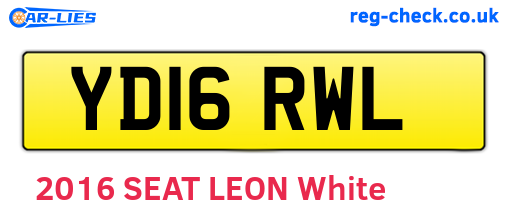 YD16RWL are the vehicle registration plates.