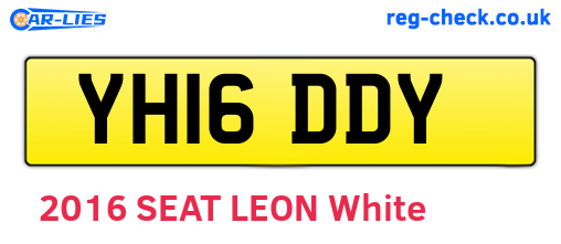 YH16DDY are the vehicle registration plates.