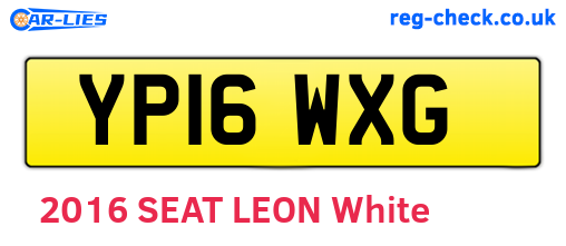 YP16WXG are the vehicle registration plates.