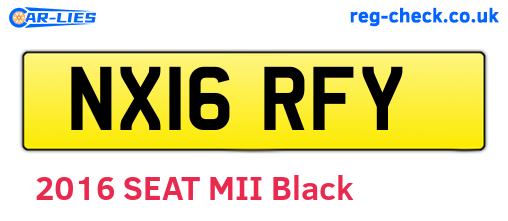 NX16RFY are the vehicle registration plates.