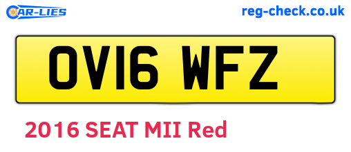OV16WFZ are the vehicle registration plates.