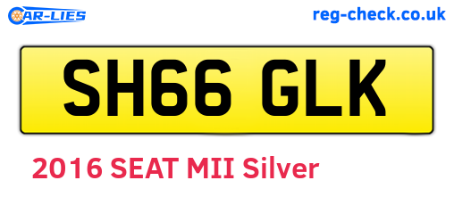 SH66GLK are the vehicle registration plates.