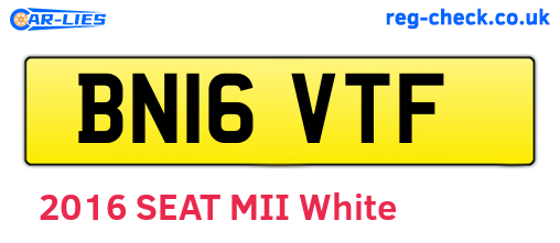 BN16VTF are the vehicle registration plates.