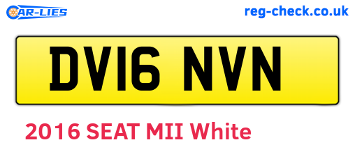 DV16NVN are the vehicle registration plates.