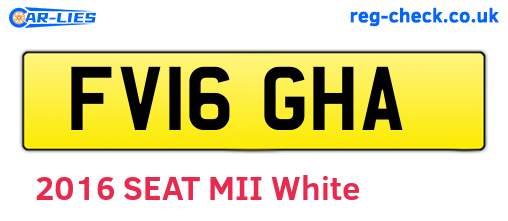 FV16GHA are the vehicle registration plates.