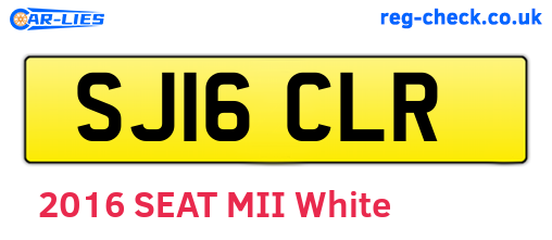 SJ16CLR are the vehicle registration plates.