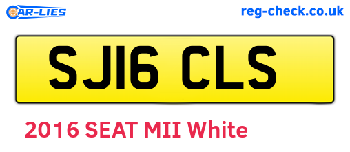 SJ16CLS are the vehicle registration plates.