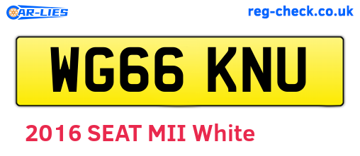 WG66KNU are the vehicle registration plates.
