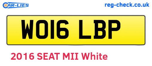 WO16LBP are the vehicle registration plates.
