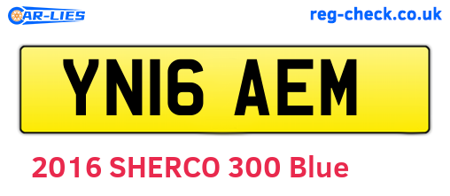 YN16AEM are the vehicle registration plates.