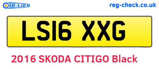 LS16XXG are the vehicle registration plates.