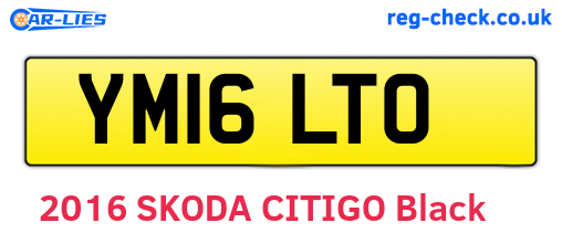 YM16LTO are the vehicle registration plates.