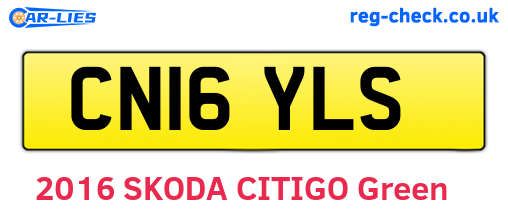 CN16YLS are the vehicle registration plates.