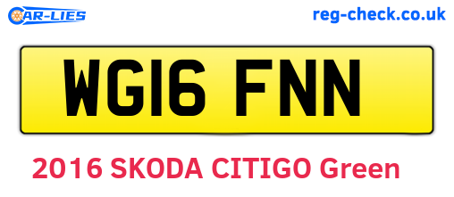 WG16FNN are the vehicle registration plates.