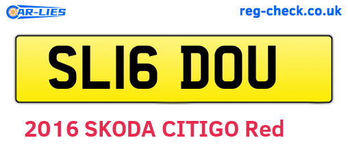 SL16DOU are the vehicle registration plates.