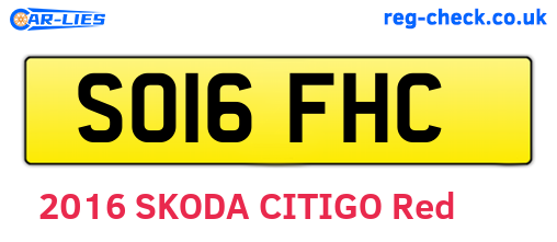 SO16FHC are the vehicle registration plates.