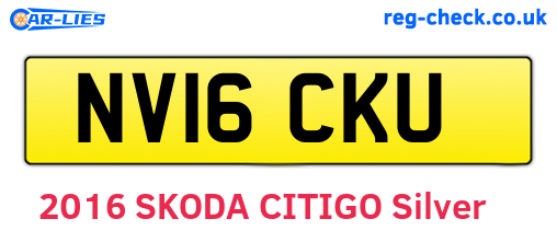 NV16CKU are the vehicle registration plates.