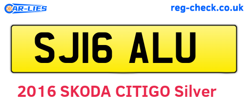 SJ16ALU are the vehicle registration plates.