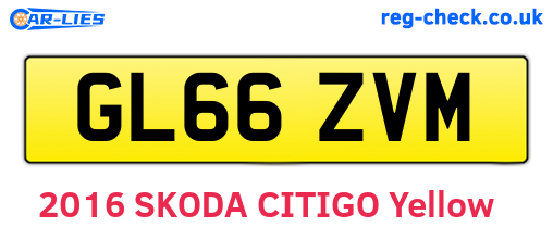 GL66ZVM are the vehicle registration plates.