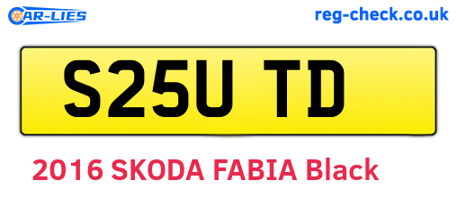 S25UTD are the vehicle registration plates.