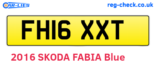 FH16XXT are the vehicle registration plates.