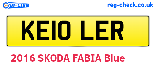 KE10LER are the vehicle registration plates.
