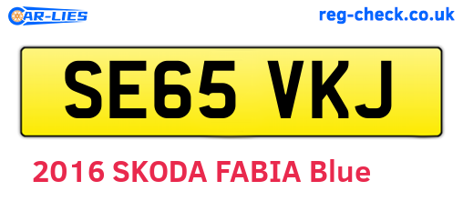 SE65VKJ are the vehicle registration plates.