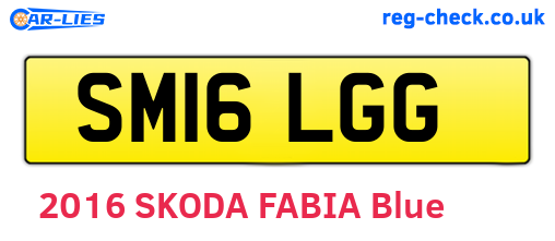 SM16LGG are the vehicle registration plates.
