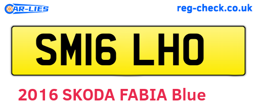 SM16LHO are the vehicle registration plates.