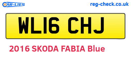 WL16CHJ are the vehicle registration plates.