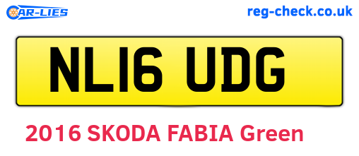 NL16UDG are the vehicle registration plates.